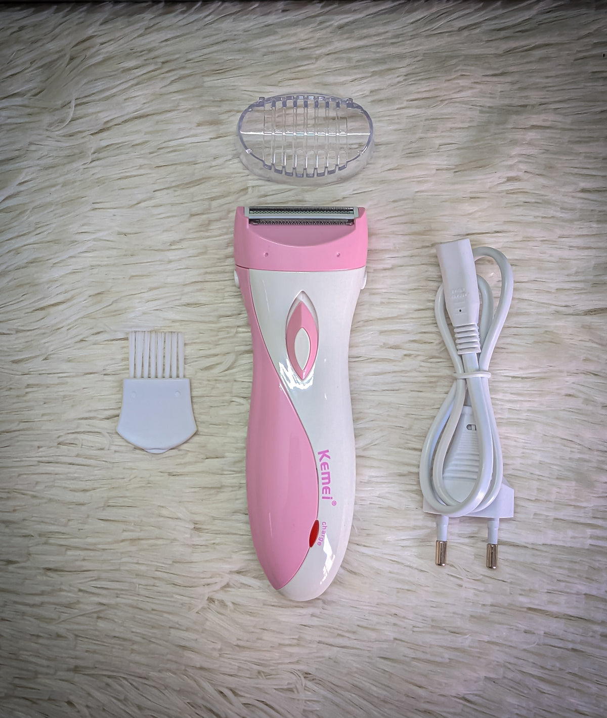 Kemei KM-3018 Professional Lady Shaver – Wet & Dry Use, 7000 RPM Motor & Flexible Swing Head
