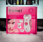 Kemei KM-2530 Professional 4-in-1 Beauty Care Kit – Rechargeable Epilator, Shaver & Trimmer