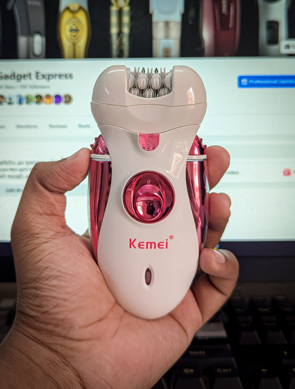 Kemei KM-2530 Professional 4-in-1 Beauty Care Kit – Rechargeable Epilator, Shaver & Trimmer