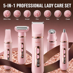 VGR V-763 Professional 5-in-1 Lady Care Set – IPX7 Waterproof Multi-Functional Trimmer & Grooming Kit