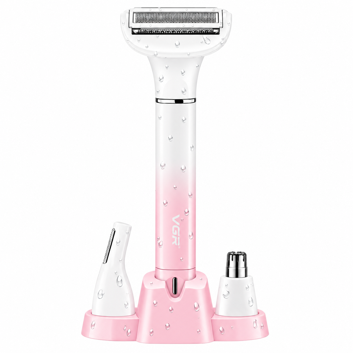 VGR V-611 Professional 3-in-1 Lady Shaver Set – IPX5 Waterproof Multi-Functional Grooming Kit