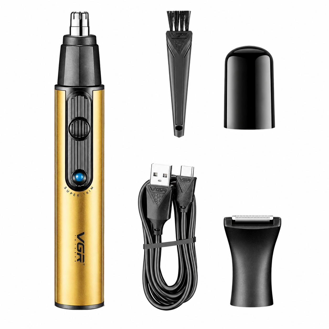 VGR V-626 Professional 2-in-1 Nose & Detail Trimmer