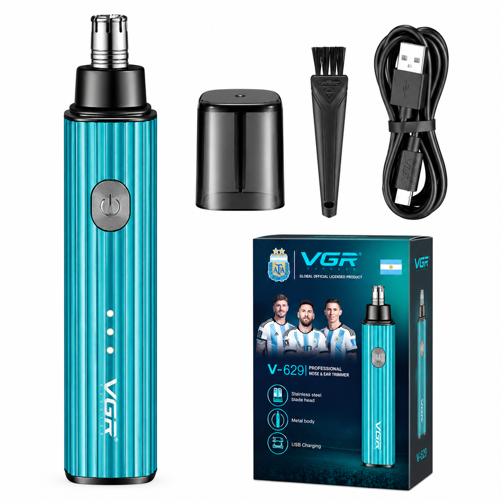 VGR V-629 Professional Nose & Ear Trimmer – Premium Metal Body Precision Grooming Trimmer