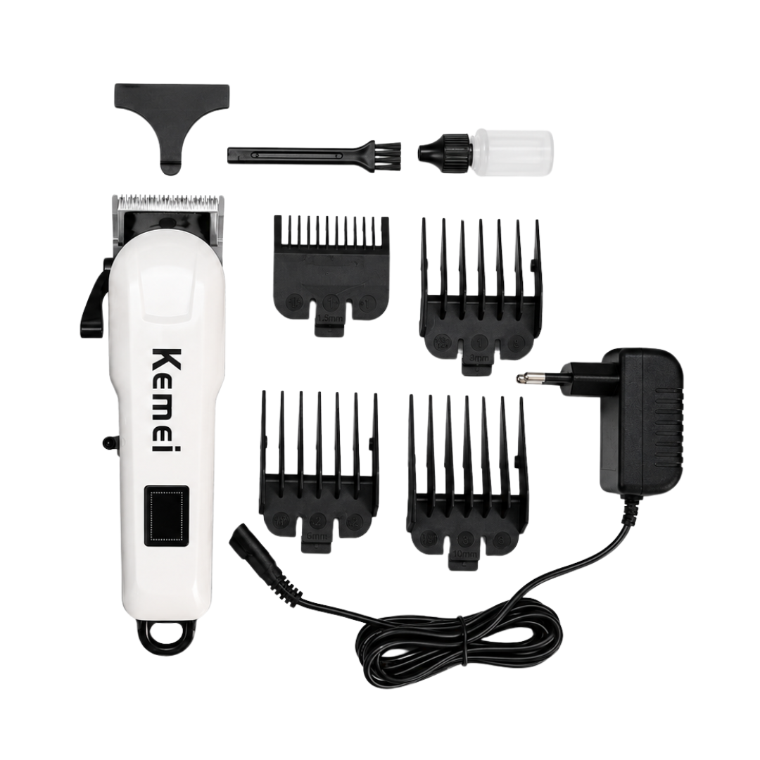 Kemei KM-809A Professional Hair Trimmer for Men – Rechargeable & Cordless