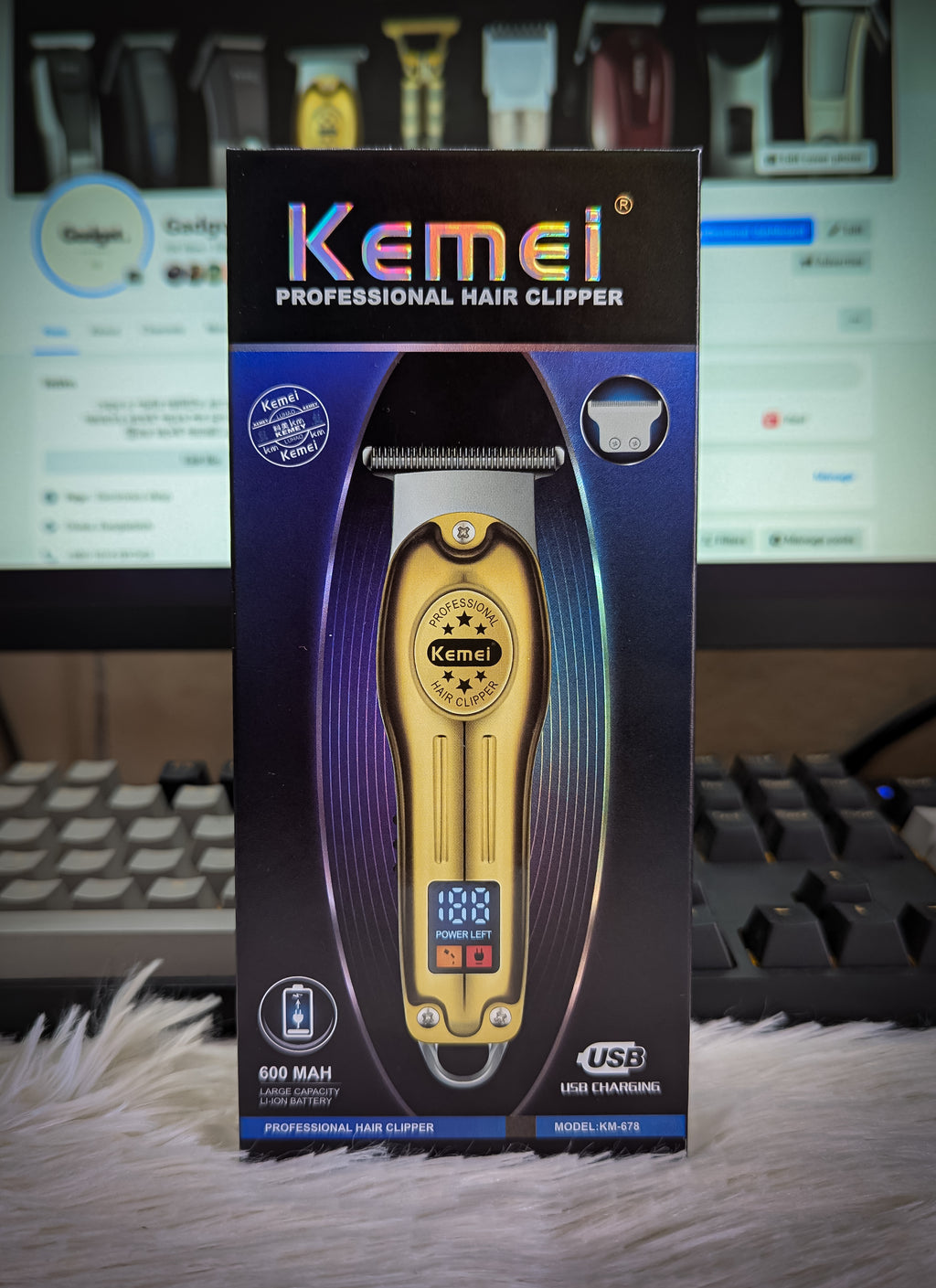 Kemei KM-678 Beard Trimmer and Hair Clipper for Men
