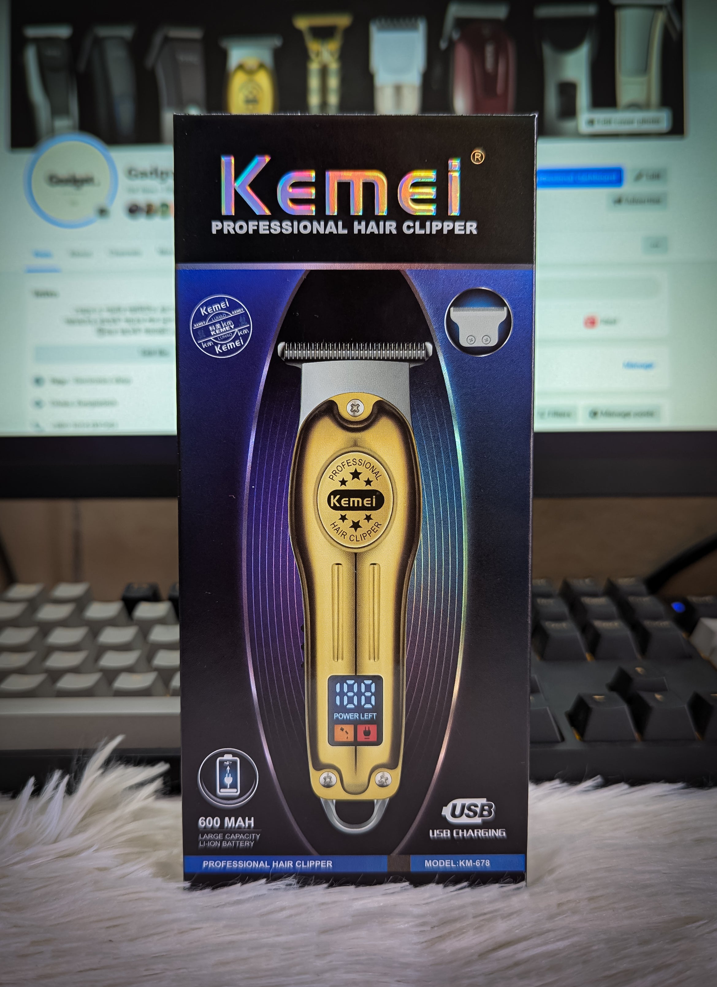 Kemei KM-678 Beard Trimmer and Hair Clipper for Men