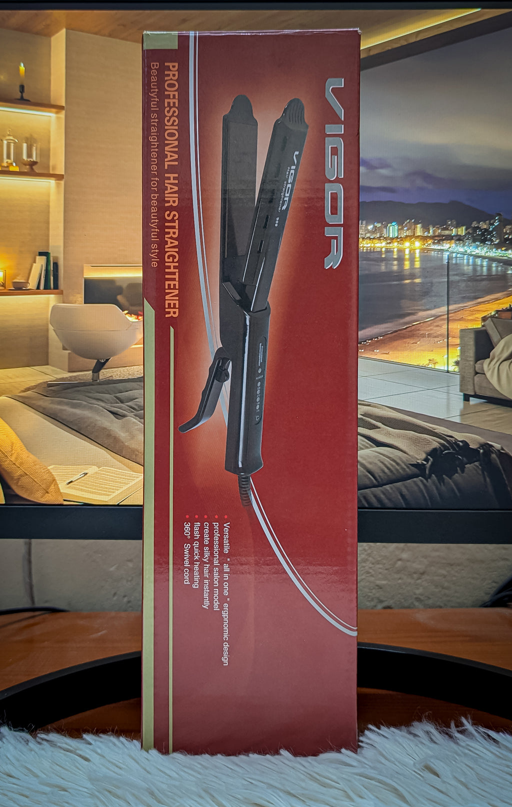 VIGOR V-908 Ceramic Tourmaline Hair Straightener