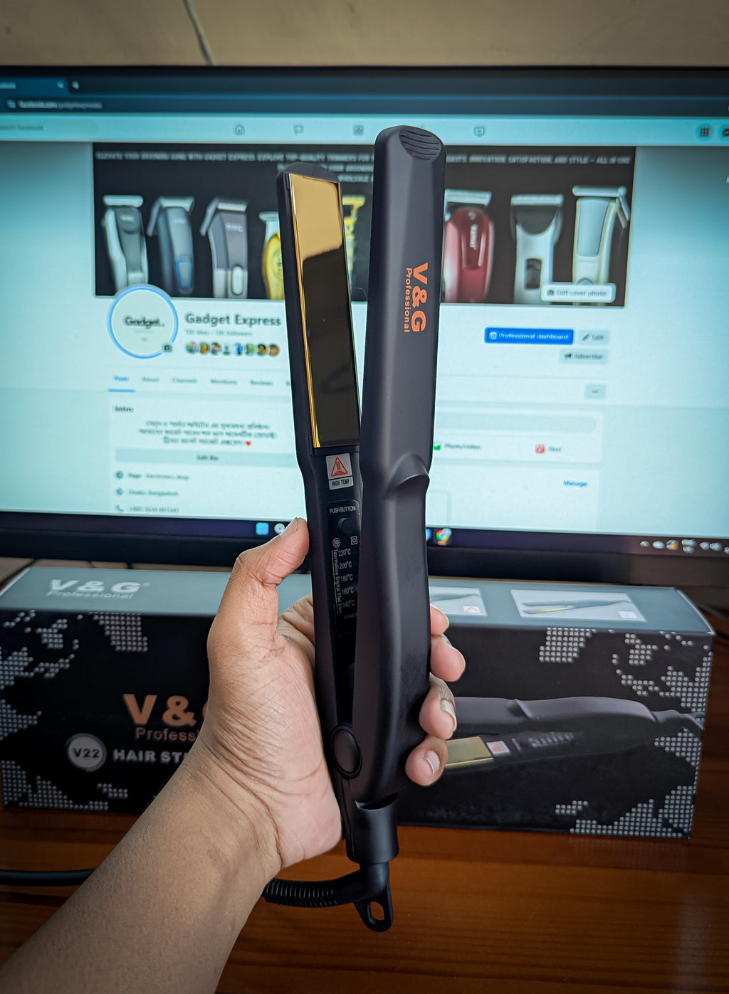 V&G Professional V22 Hair Straightener