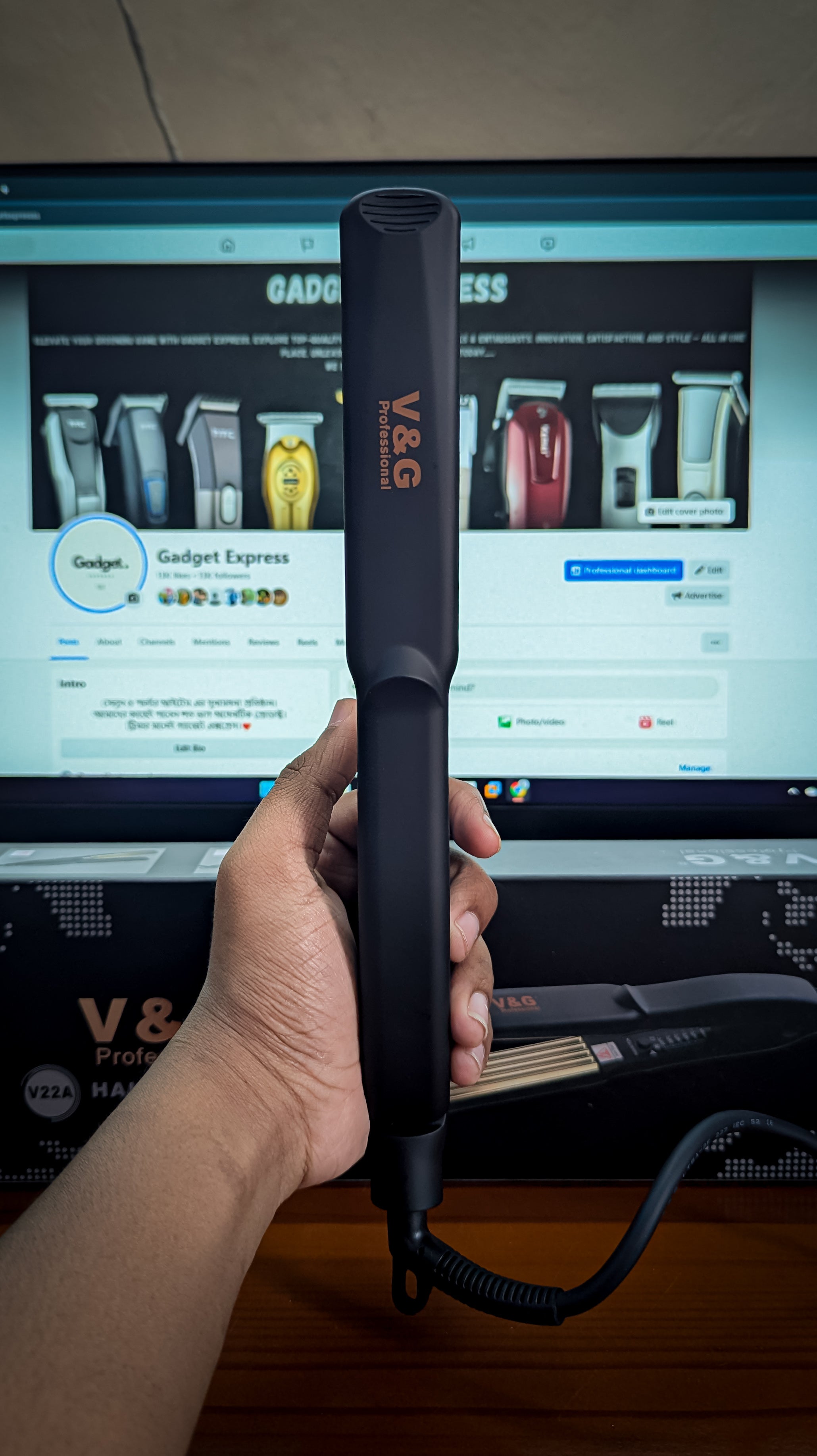 V&G V-22A Professional Hair Straightener