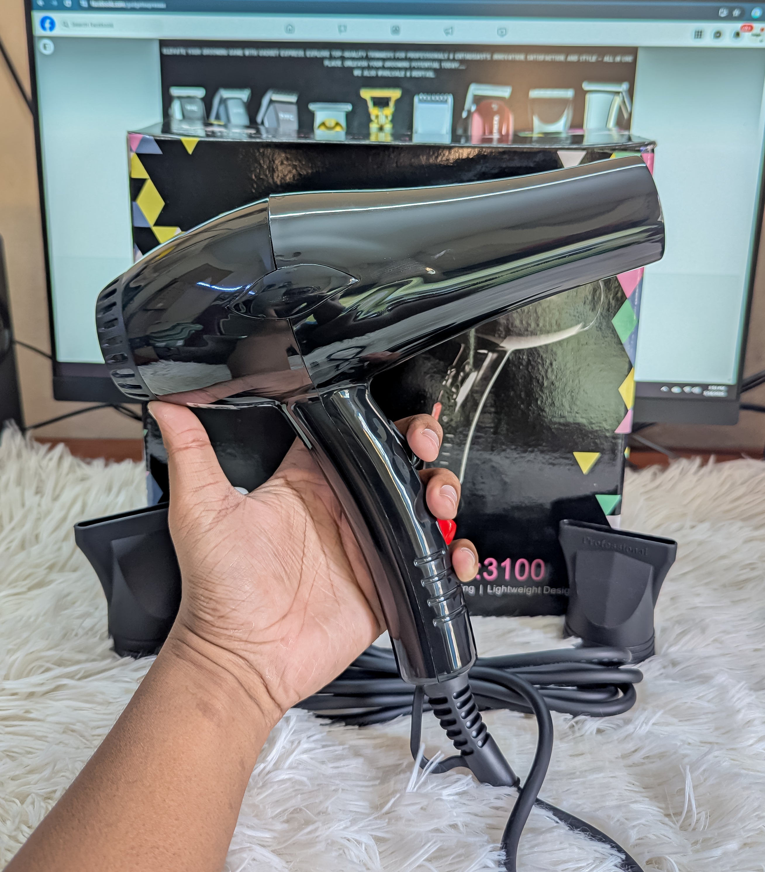 V&G M-3100 Professional Hair Dryer – 1800W AC Motor