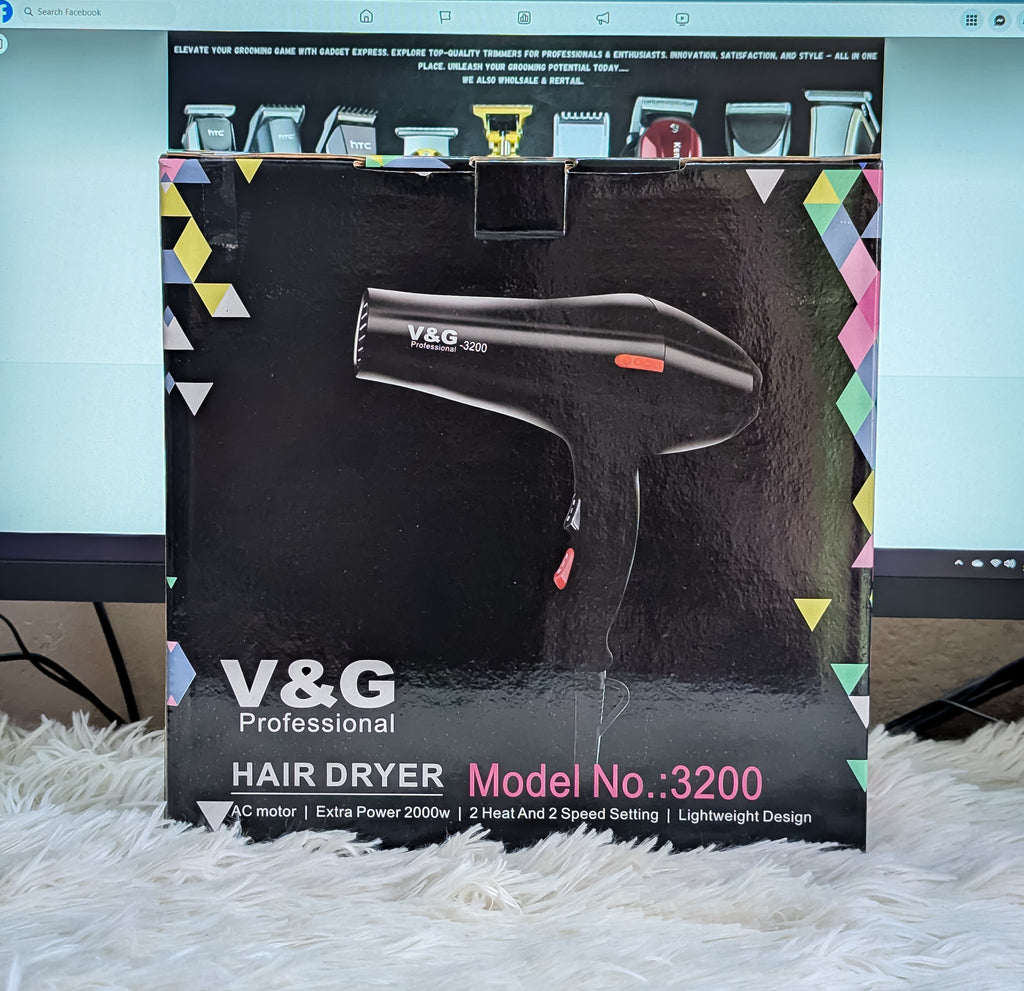 V&G Professional Hair Dryer M-3200 – 1800–2000W