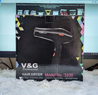 V&G Professional Hair Dryer M-3200 – 1800–2000W