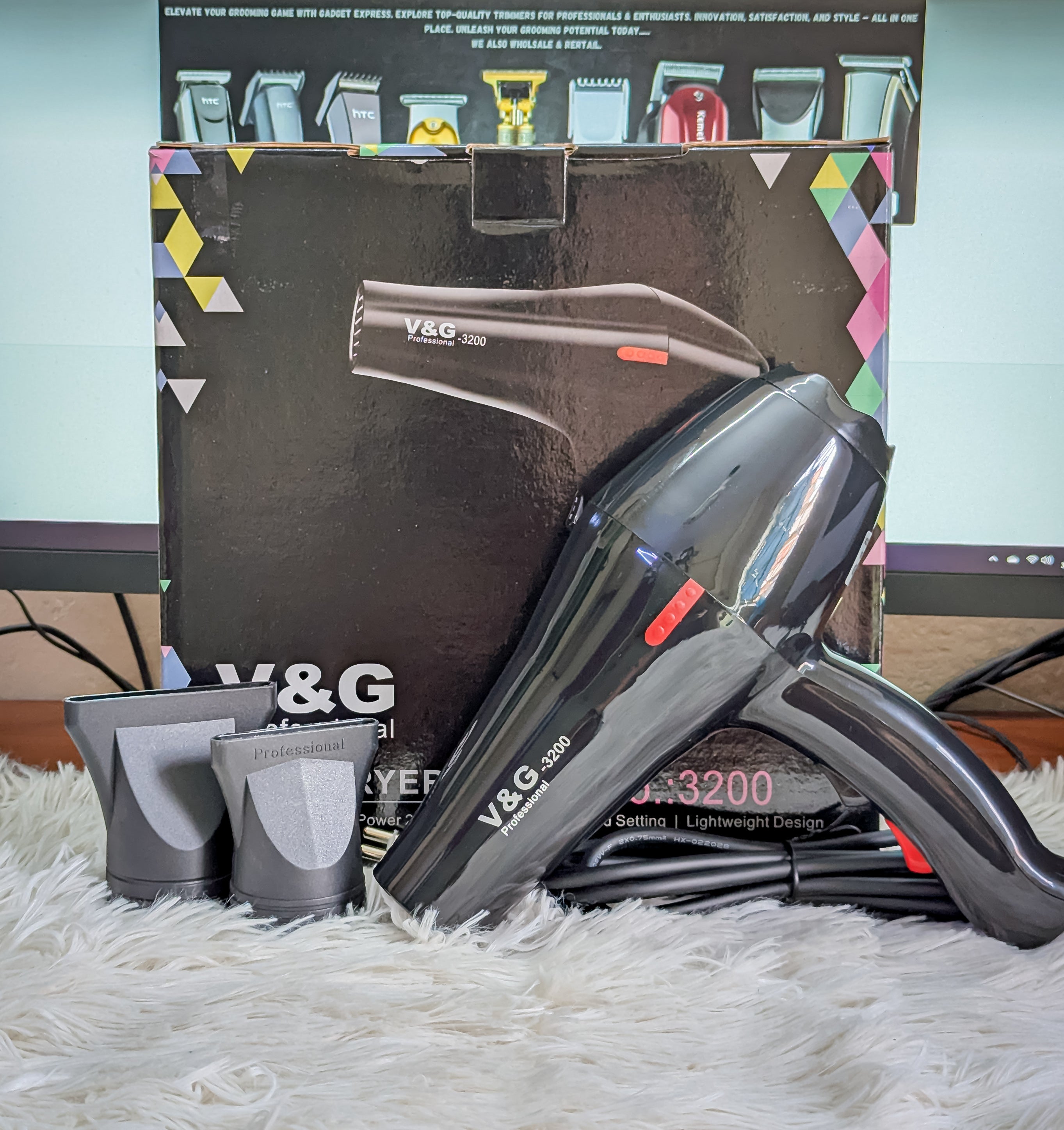 V&G Professional Hair Dryer M-3200 – 1800–2000W