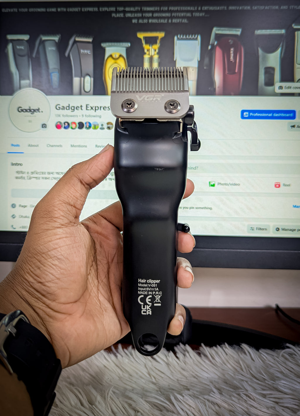 VGR V-051 Professional Hair Clipper & Beard Trimmer