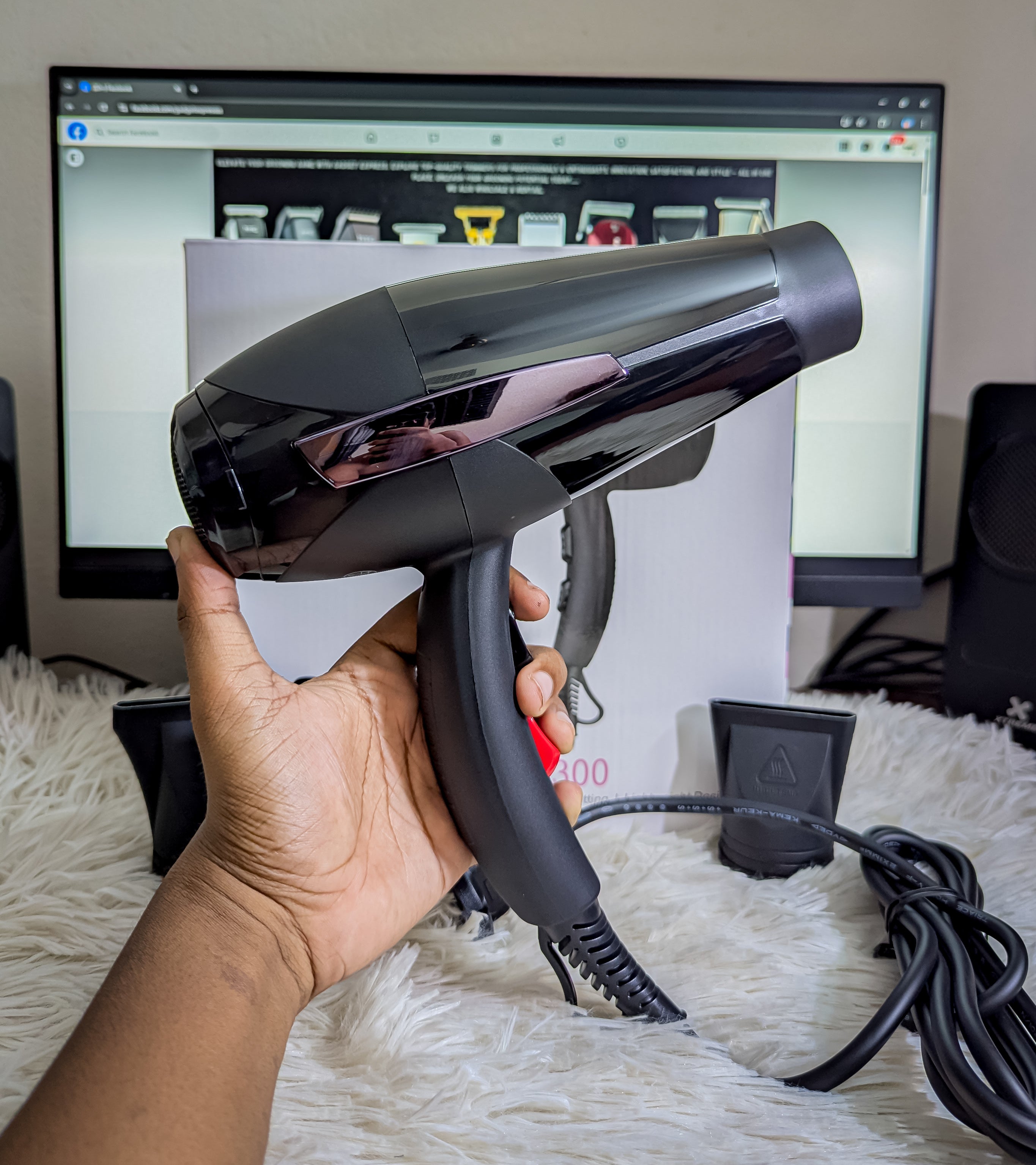V&G Pro 4300 Professional Hair Dryer with 2000W AC Motor