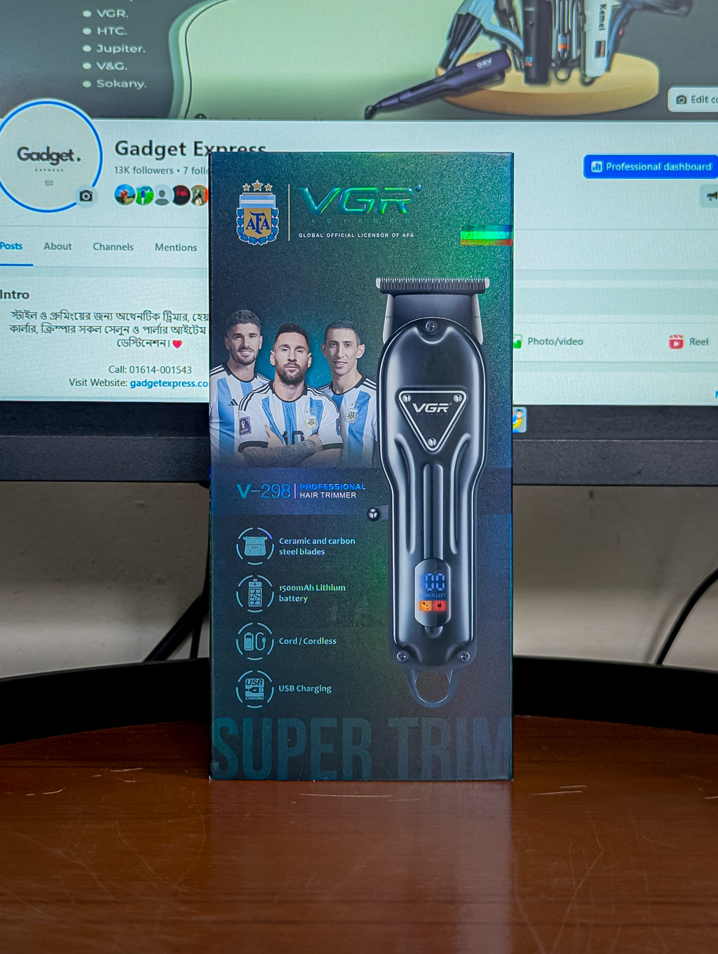 VGR V-298 Professional Hair &amp; Beard Trimmer