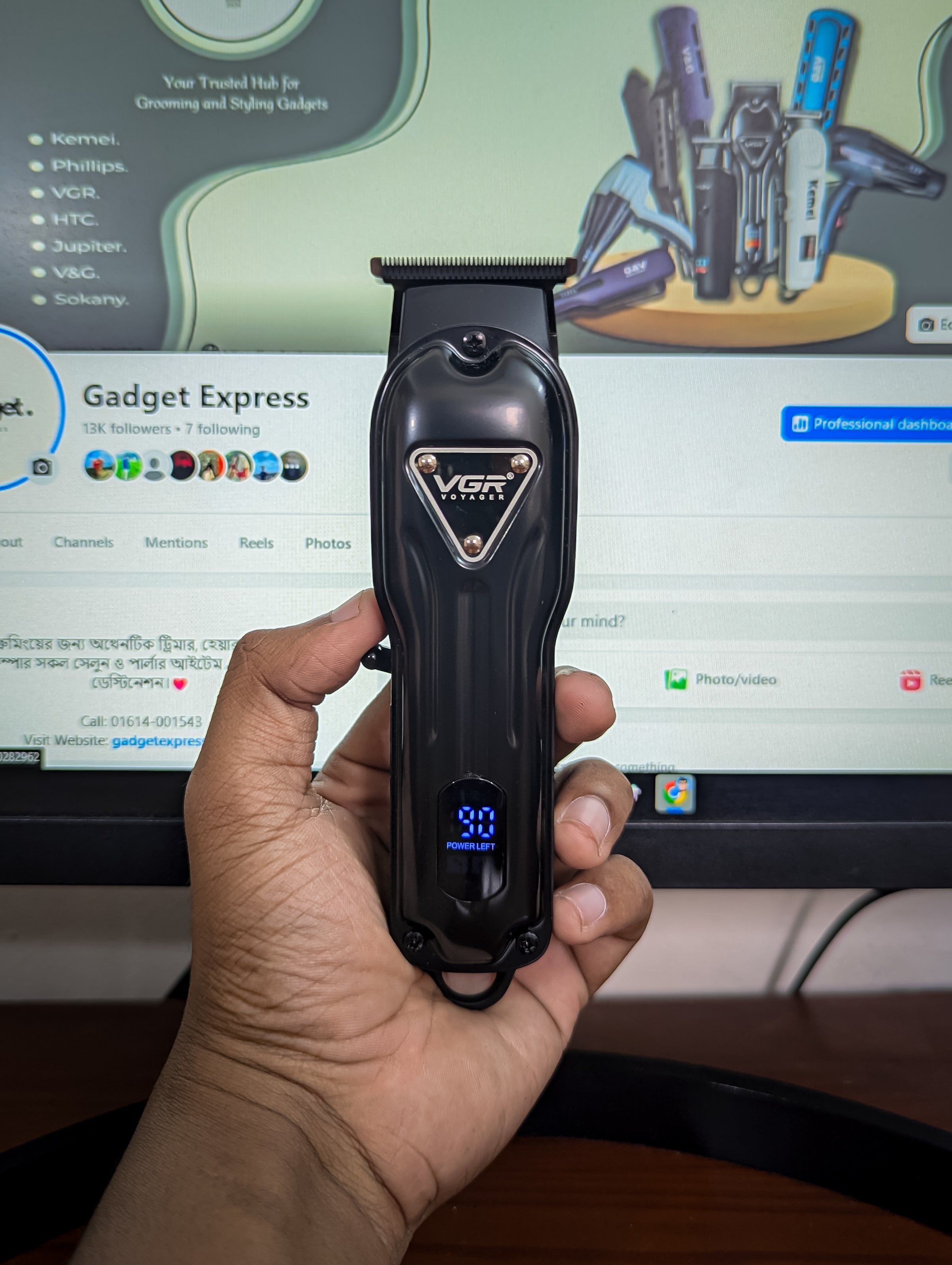 VGR V-298 Professional Hair &amp; Beard Trimmer