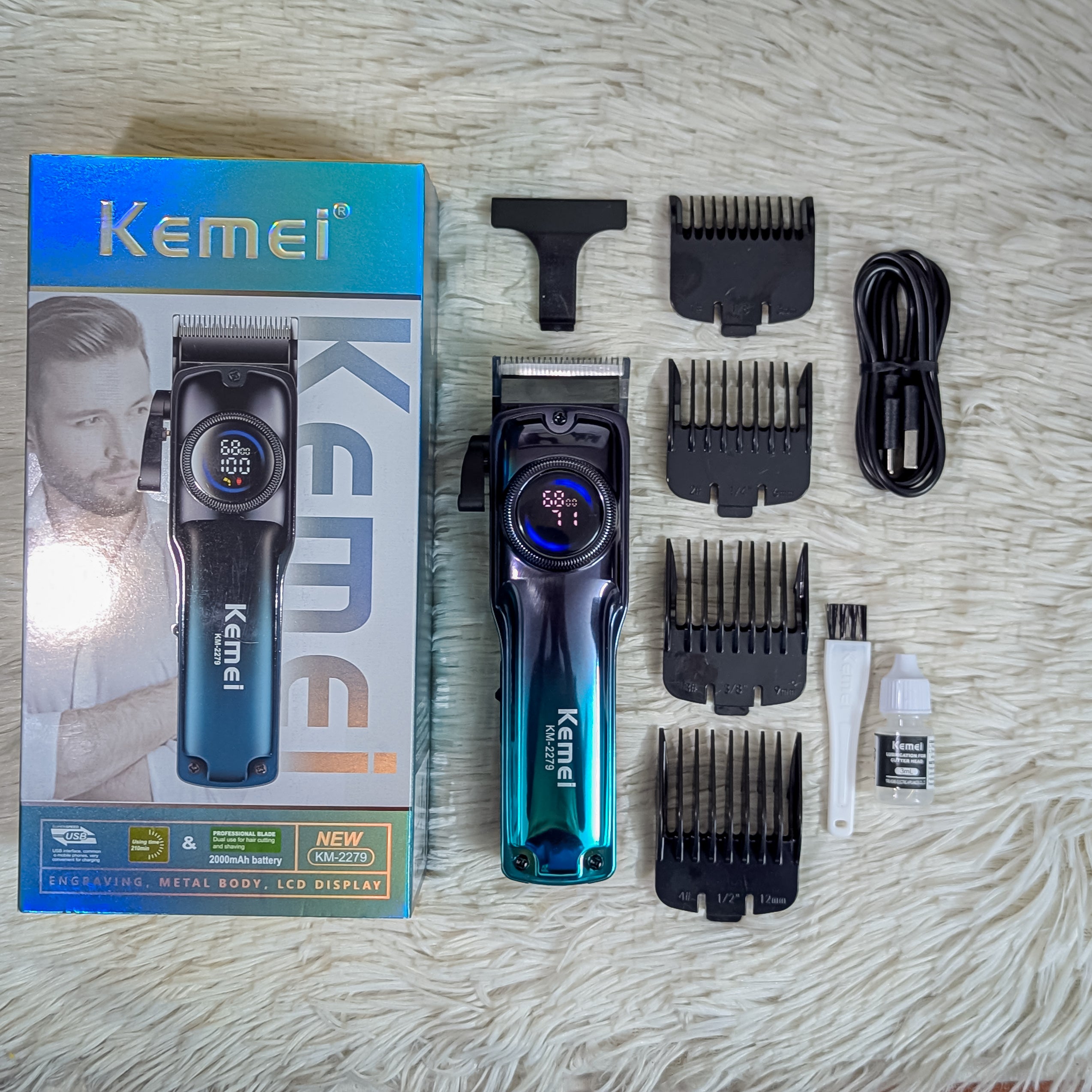 Kemei KM-2279 Professional Hair Clipper & Beard Trimmer