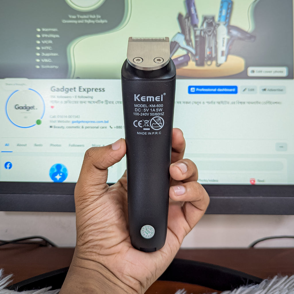 Kemei KM-600 Titanium Blade 11-in-1 Hair Trimmer