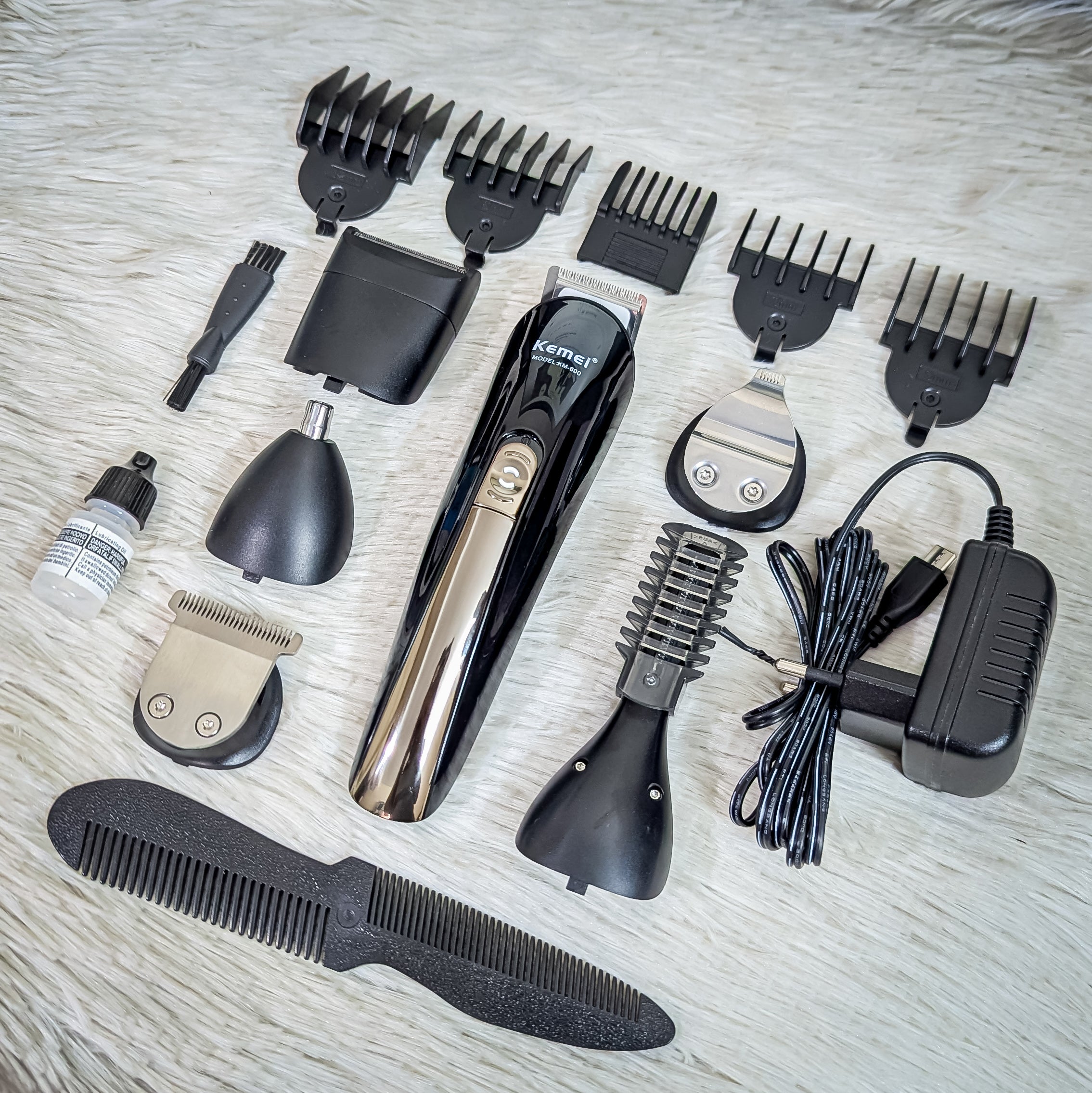 Kemei KM-600 Titanium Blade 11-in-1 Hair Trimmer