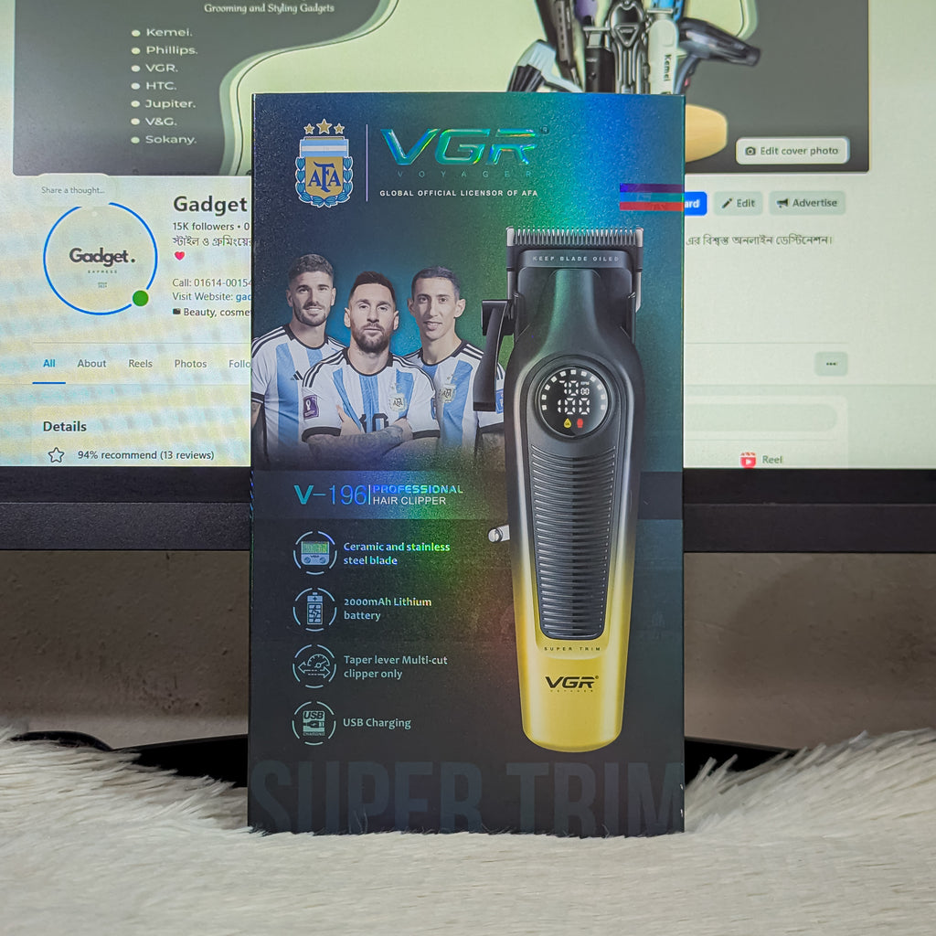 VGR V-196 Professional Hair Clipper & Trimmer