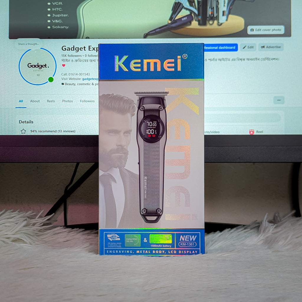 Kemei KM-1361 Professional Beard Trimmer