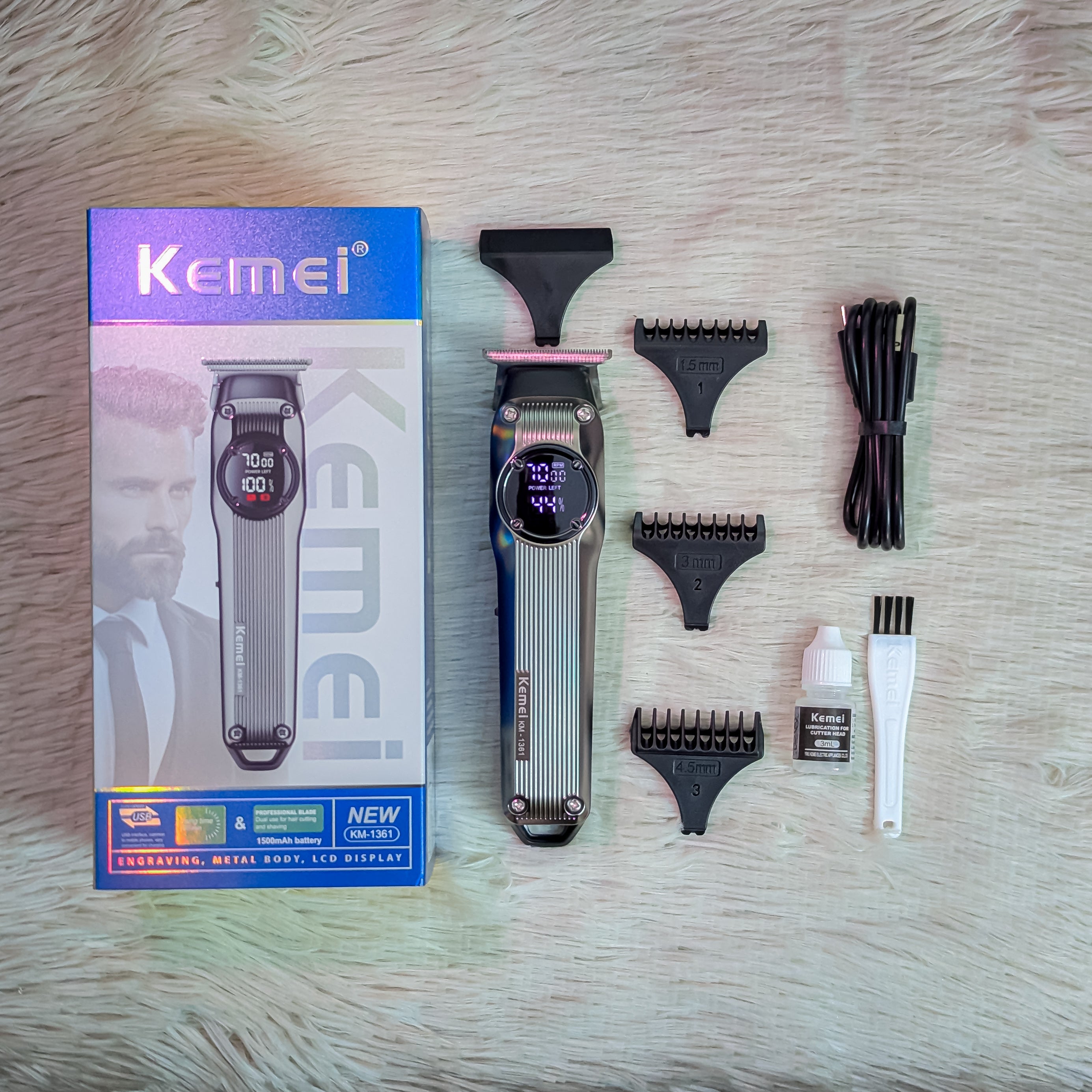 Kemei KM-1361 Professional Beard Trimmer