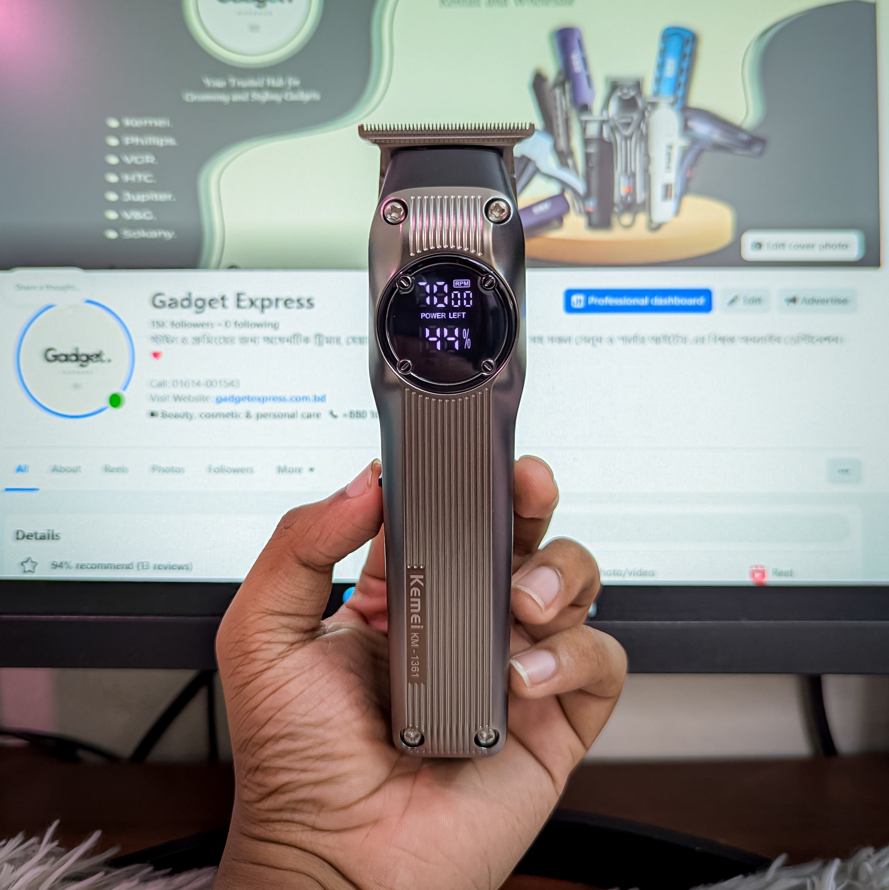 Kemei KM-1361 Professional Beard Trimmer