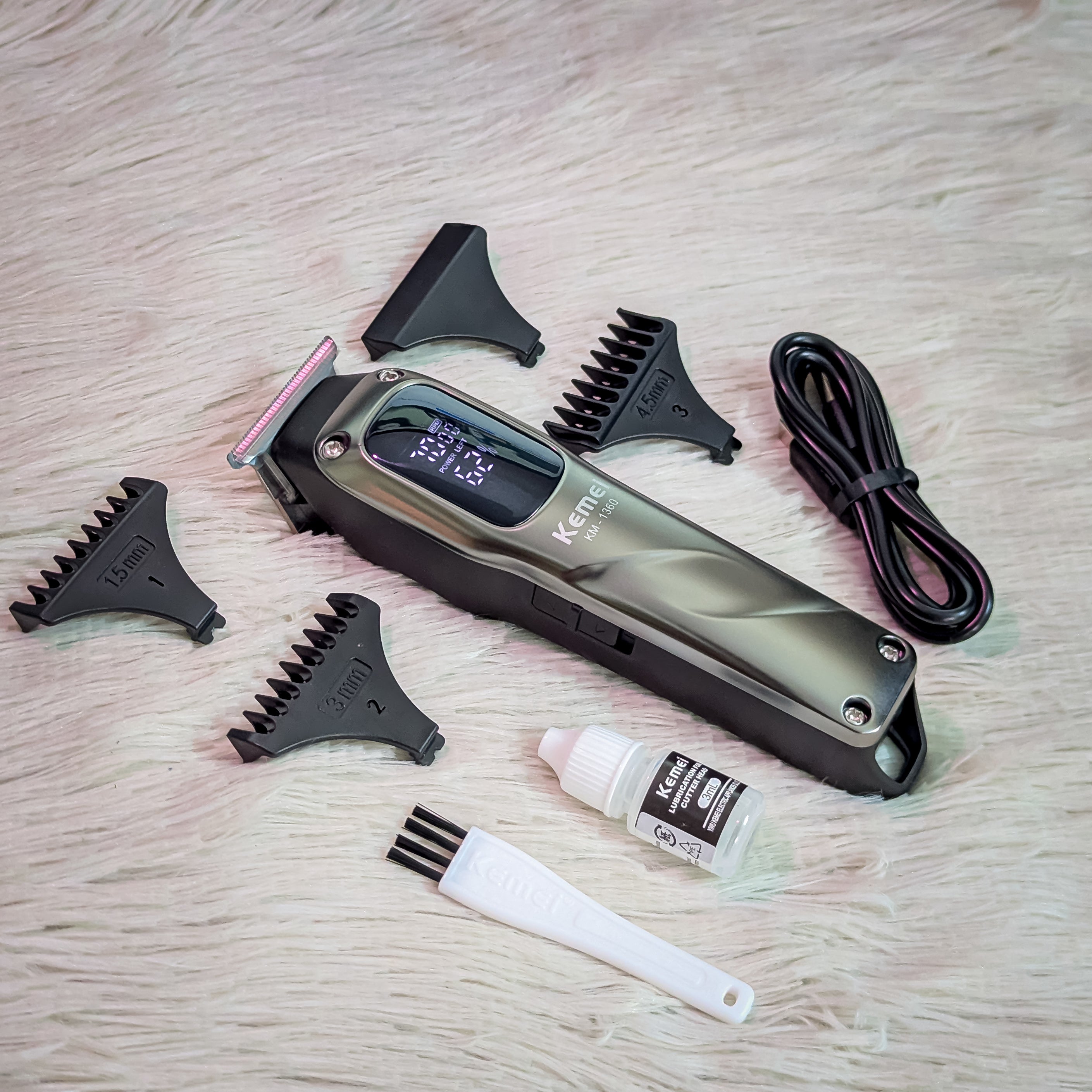 Kemei KM-1360 Professional Cordless Hair Clipper