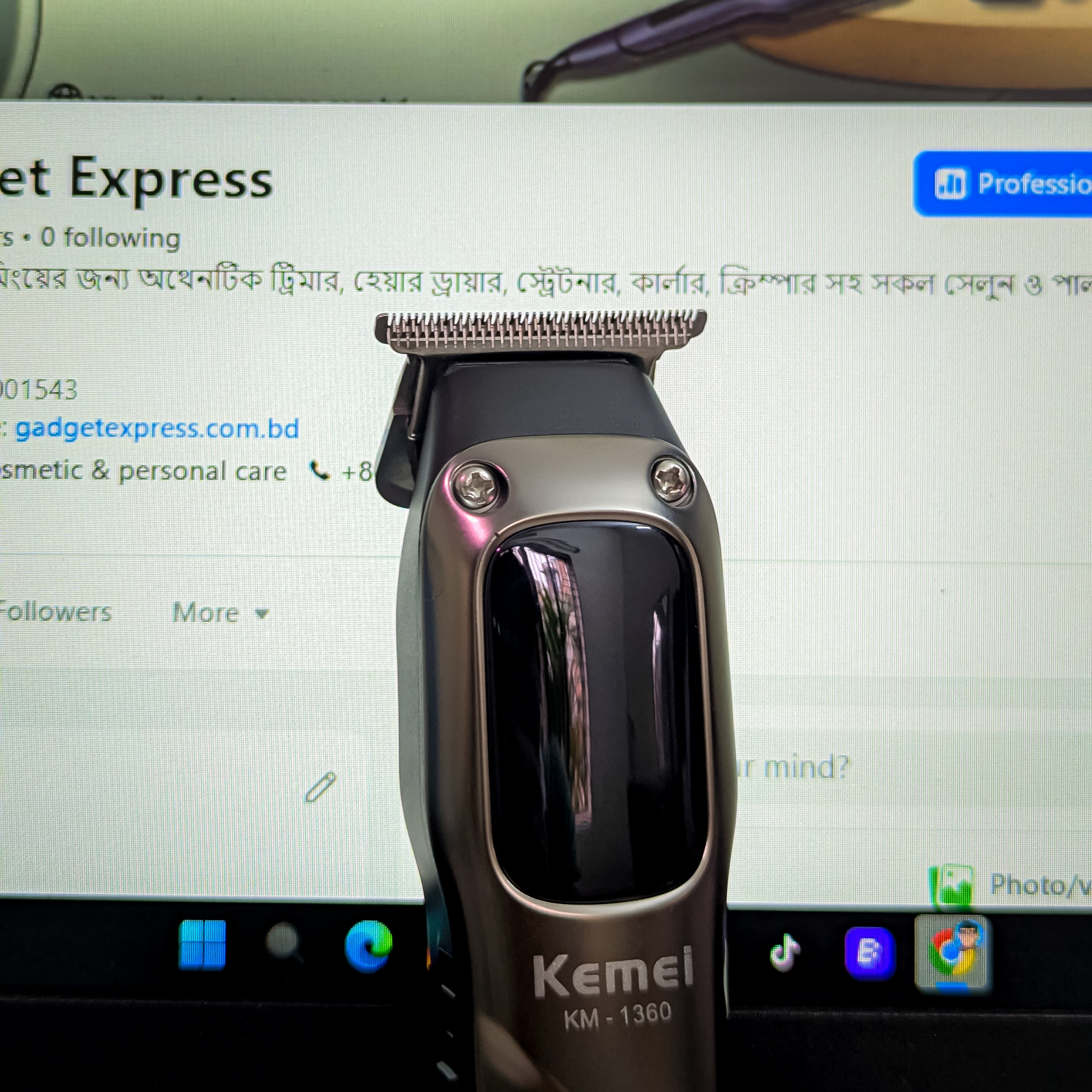Kemei KM-1360 Professional Cordless Hair Clipper