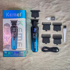 Kemei KM-1358 Cordless Hair Clipper Complete Set