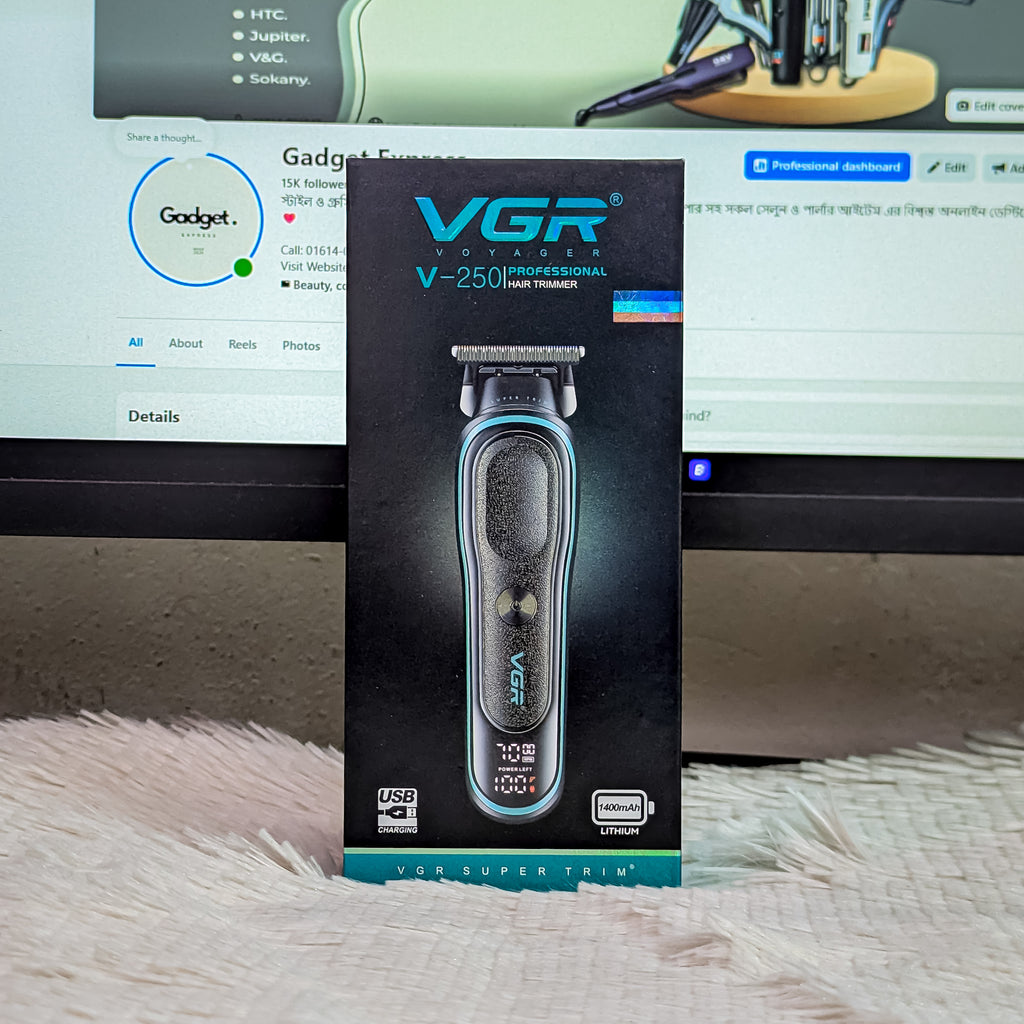 VGR V-250 Professional Hair Clipper & Beard Trimmer