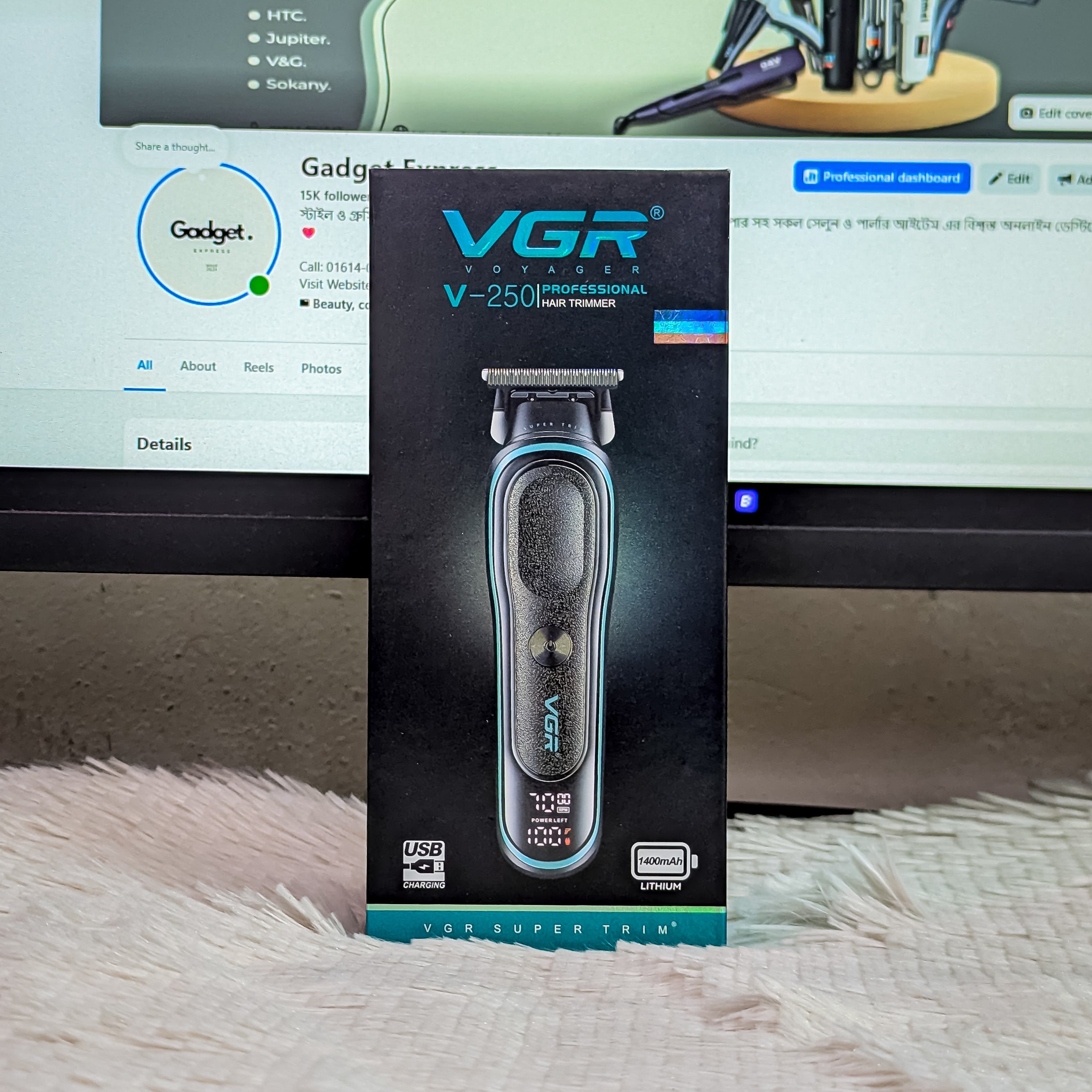 VGR V-250 Professional Hair Clipper & Beard Trimmer