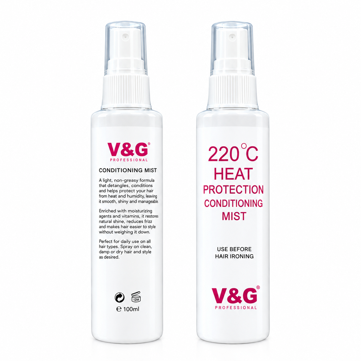 V&G Heat Protection Spray – Smooth, Shiny & Heat-Protected Hair